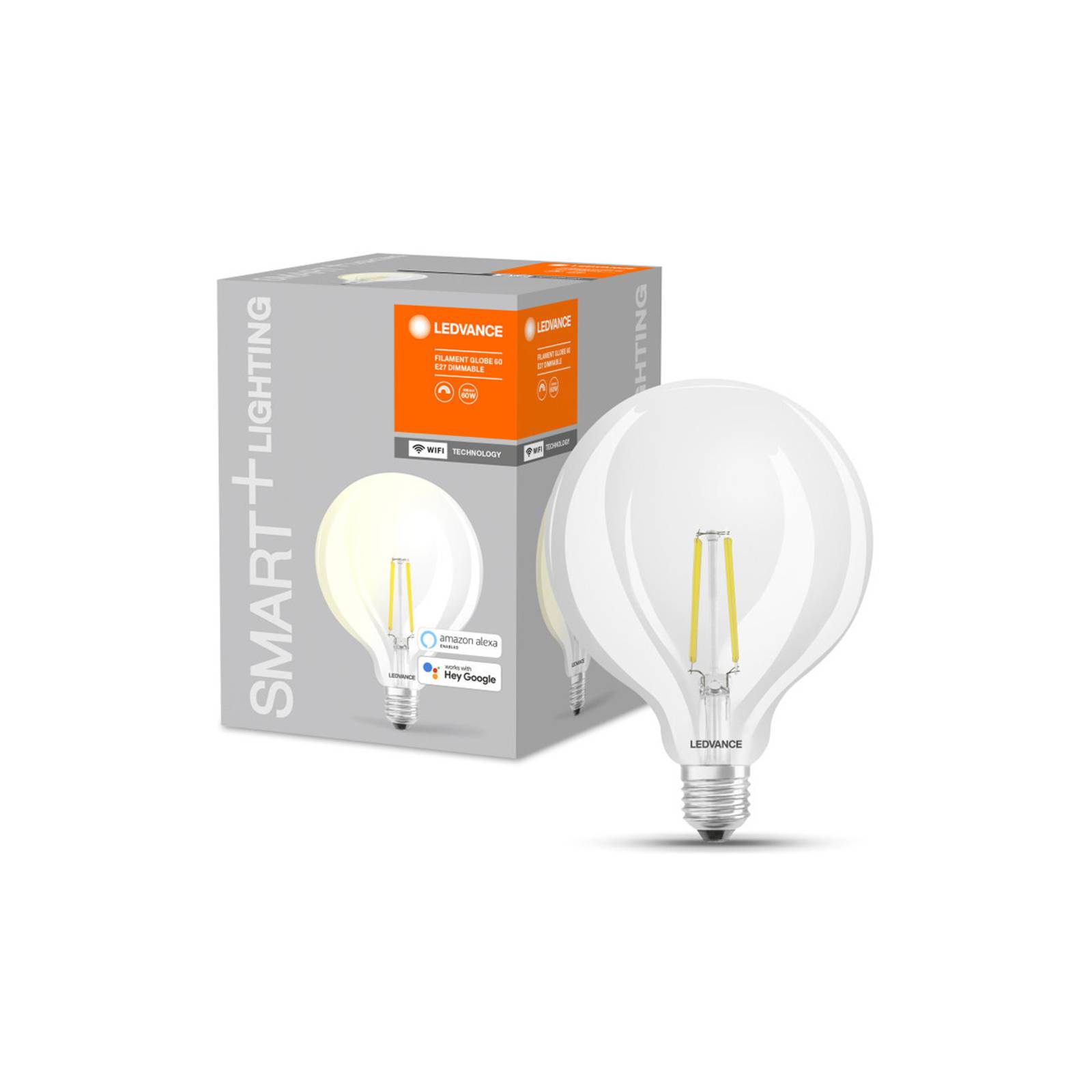 LEDVANCE SMART+ WiFi Filament E27 6W 827 G125 von LEDVANCE SMART+