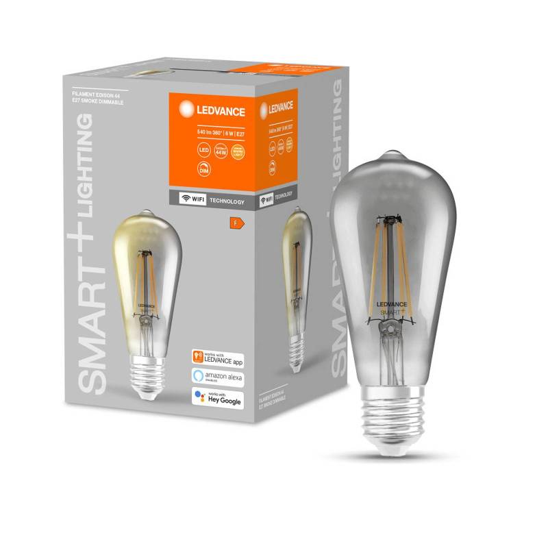 LEDVANCE SMART+ WiFi Filament Edison 44 E27 6W 825 von LEDVANCE SMART+