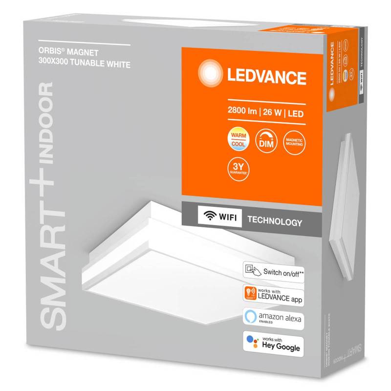 LEDVANCE SMART+ WiFi Orbis Magnet weiß, 30x30cm von LEDVANCE SMART+