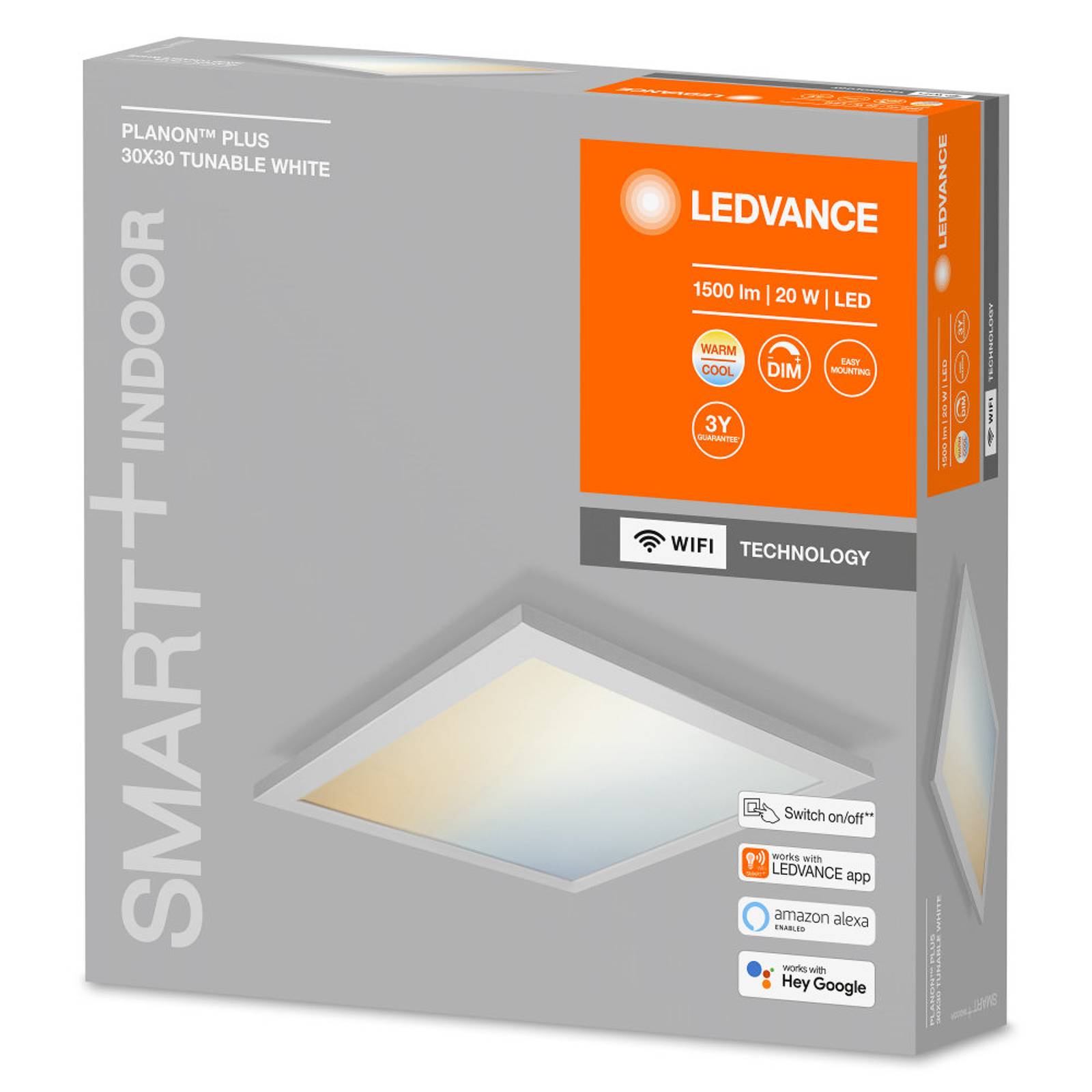 LEDVANCE SMART+ WiFi Planon Plus, CCT, 30 x 30 cm von LEDVANCE SMART+