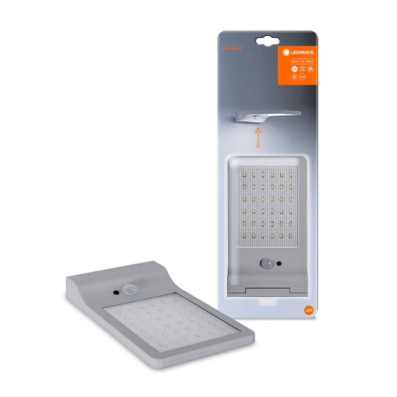 LEDVANCE DoorLED LED-Solar-Wandleuchte, silber von LEDVANCE