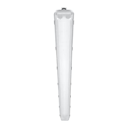 LEDVANCE Feuchtraumleuchte Gehäuse für 2xT8-LED-Lampen | aus robustem Plycarbonat (PC) grau, 120cm, geignet für SubstiTUBE EM/UN und SubstiTUBE Connected | DAMP PROOF HOUSING 1200 2x Lamp IP65 von LEDVANCE