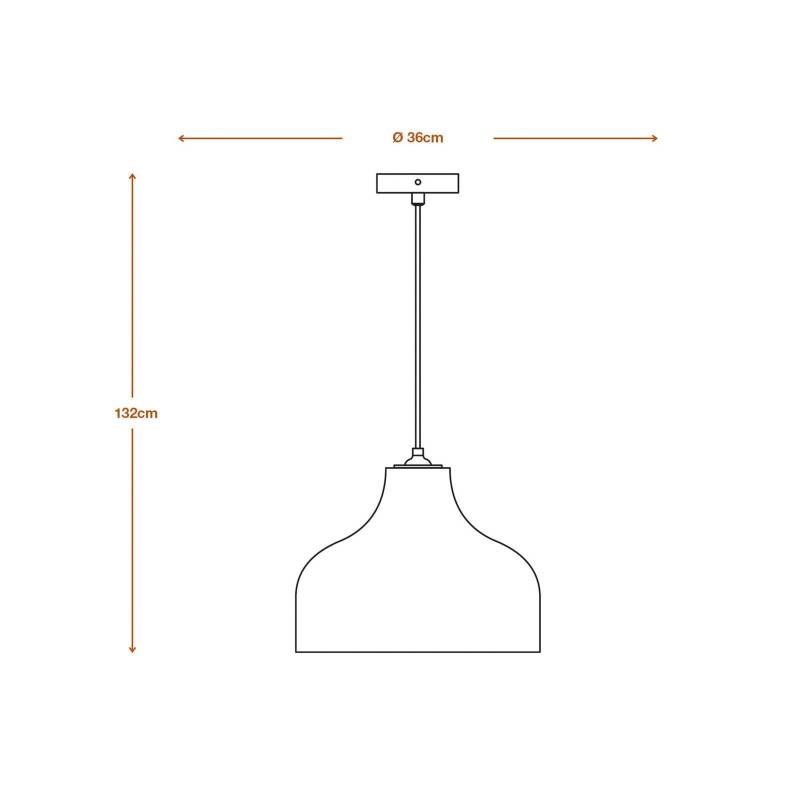 LEDVANCE Hängeleuchte Hat, Ø 36 cm, braun, Wellpappe von LEDVANCE