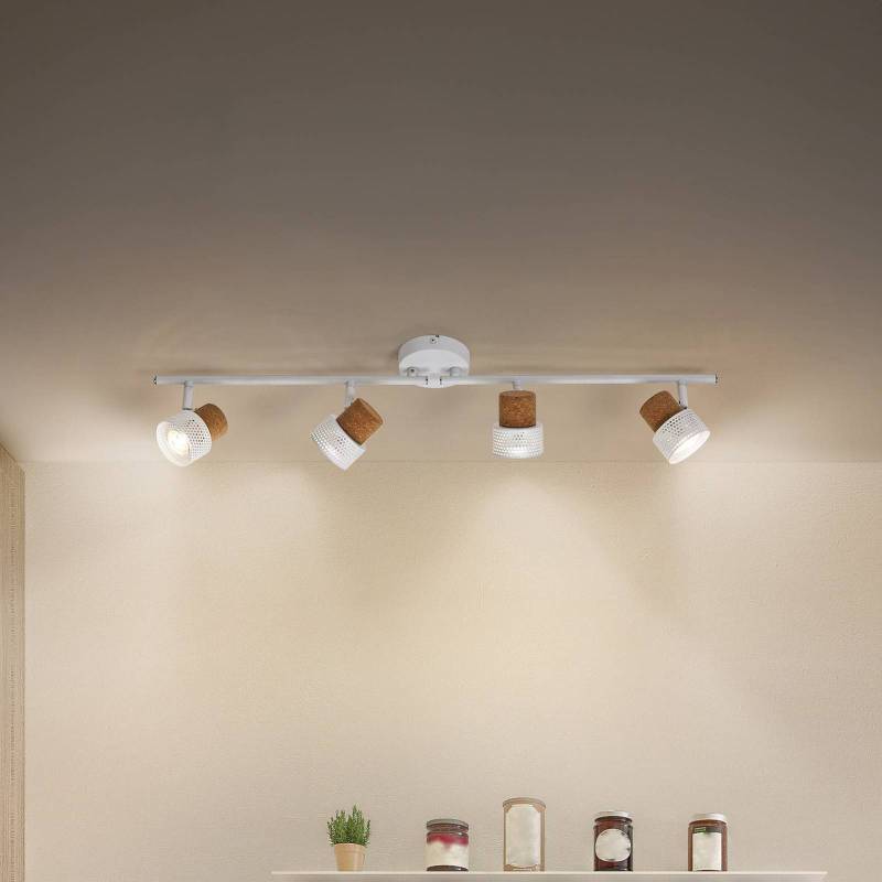 LEDVANCE LED-Deckenspot Cork, GU10, 4-fl.,, dimmbar, weiß von LEDVANCE