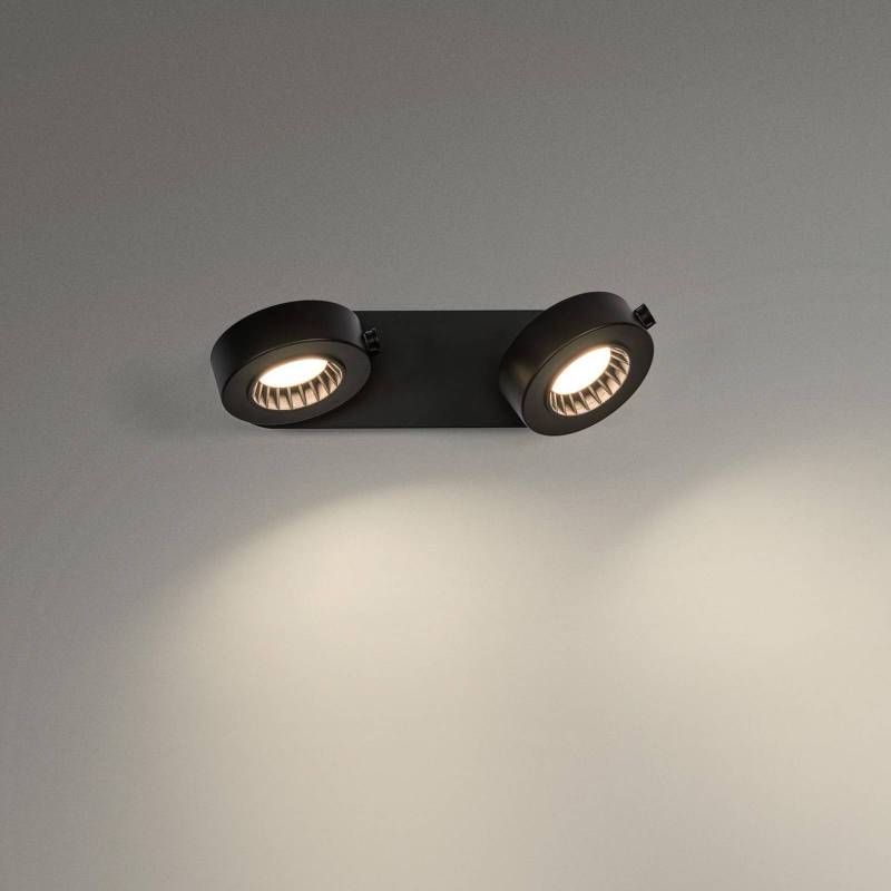 LEDVANCE LED-Deckenstrahler Venus, 3.000 K, 2-fl., schwarz von LEDVANCE
