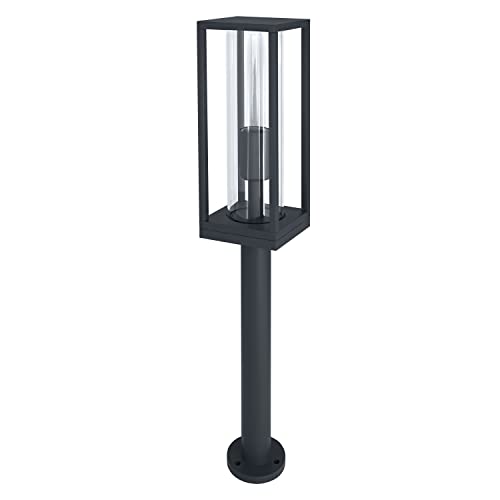 LEDVANCE LED Stehleuchte und Wegeleuchte für 1x E27 Leuchtmittel, Design Leuchte mit Rahmendesign für Aussen für dirkete Beleuchtung, 60cm Höhe, aus hochwertigem Aluminium, ENDURA FRAME 80CM Post E27 von LEDVANCE