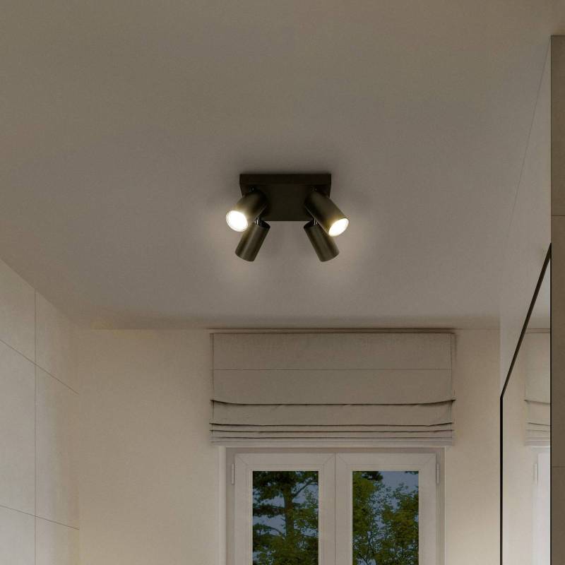 LEDVANCE LED-Strahler Octagon dimmbar, 4-fl. Quadrat schwarz von LEDVANCE