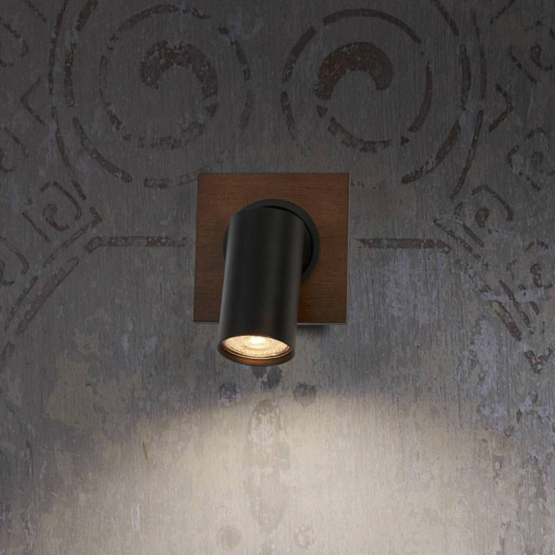 LEDVANCE LED-Wandstrahler Mercury GU10, Holz/schwarz von LEDVANCE