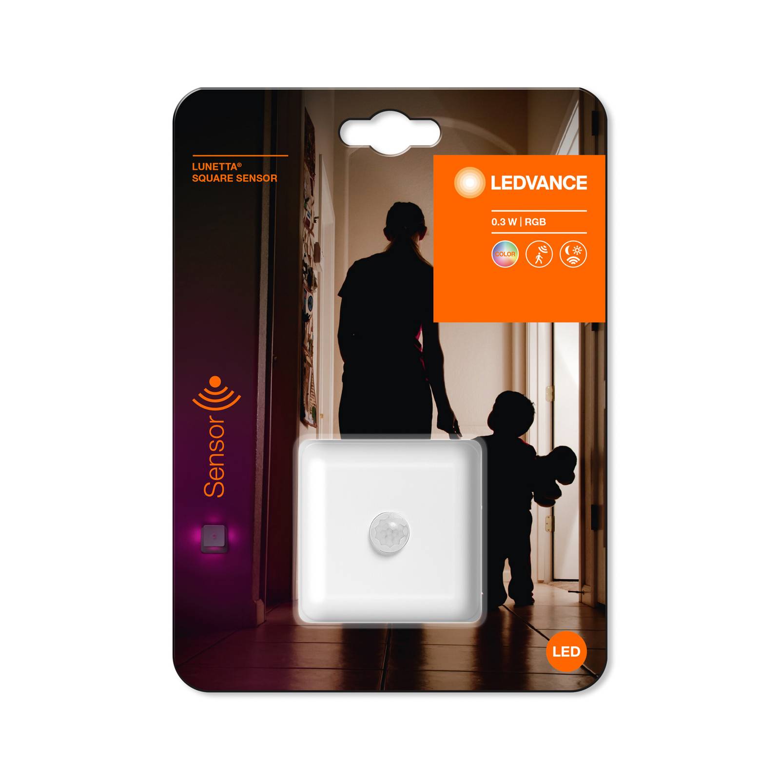 LEDVANCE Lunetta Square LED-Nachtlicht RGB Sensor LEDVANCE Lunetta Square LED-Nachtlicht RGB Sensor von LEDVANCE