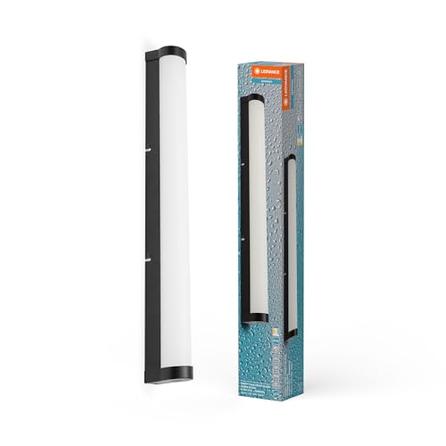 LEDVANCE ORBIS Tube Spiegel-/Wandleuchte mit LED, gefrostetes Glas/schwarz, 12W, 1100lm, dimmbar, 3000/4000K über Wandschalter einstellbar, 60cm Durchmesser, IP44 Schutz vor Fremdkörpern/Spritzwasser LEDVANCE ORBIS Tube Spiegel-/Wandleuchte mit LED, gefrostetes Glas/schwarz, 12W, 1100lm, dimmbar, 3000/4000K über Wandschalter einstellbar, 60cm Durchmesser, IP44 Schutz vor Fremdkörpern/Spritzwasser von LEDVANCE