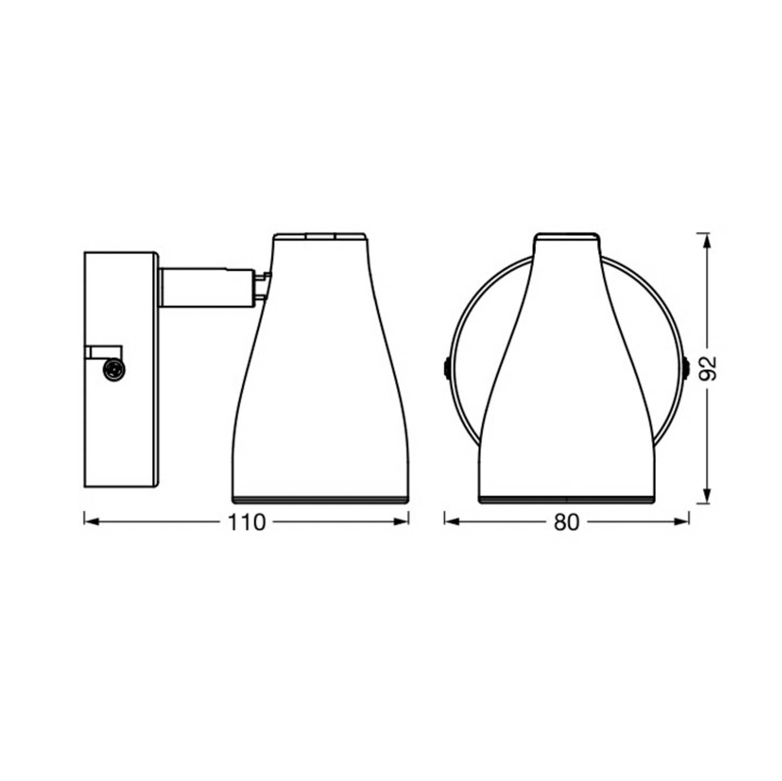 LEDVANCE Pear LED-Anbauspot GU10 1-flammig weiß von LEDVANCE