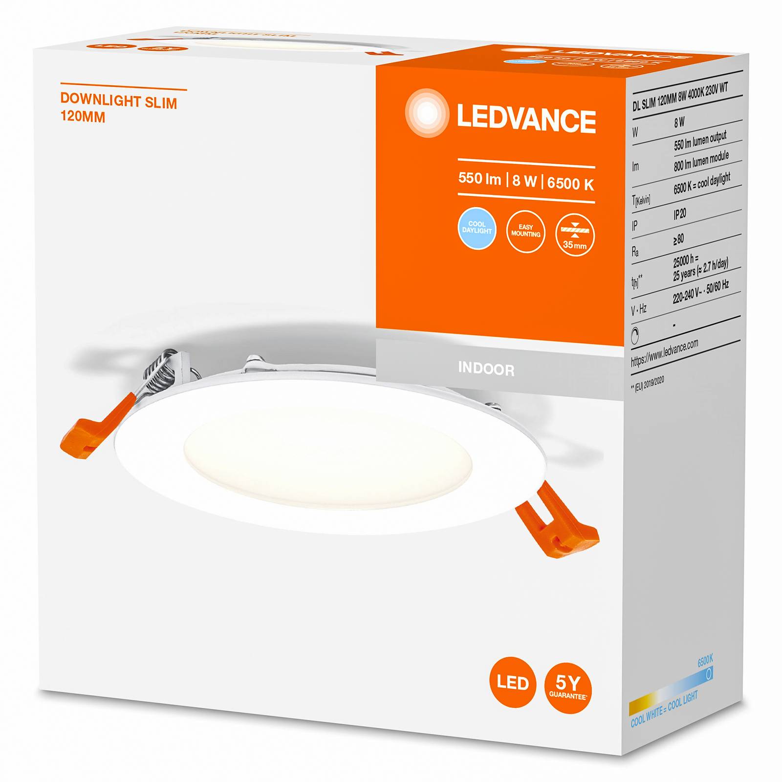 LEDVANCE Recess Slim LED-Einbaulampe Ø12cm 6500K von LEDVANCE