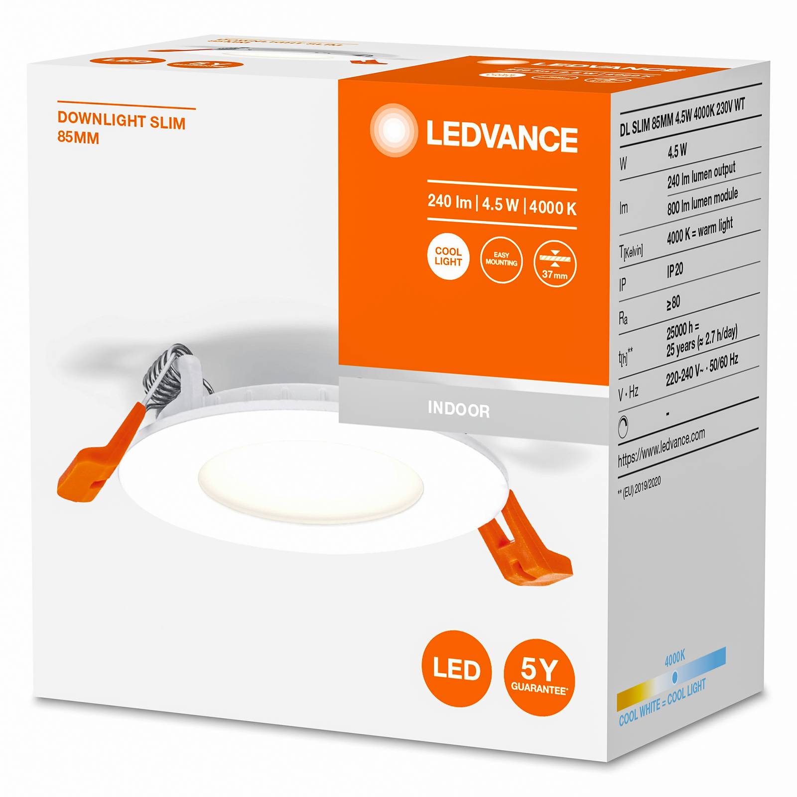 LEDVANCE Recess Slim LED-Einbaulampe Ø8,5cm 4000K LEDVANCE Recess Slim LED-Einbaulampe Ø8,5cm 4000K von LEDVANCE