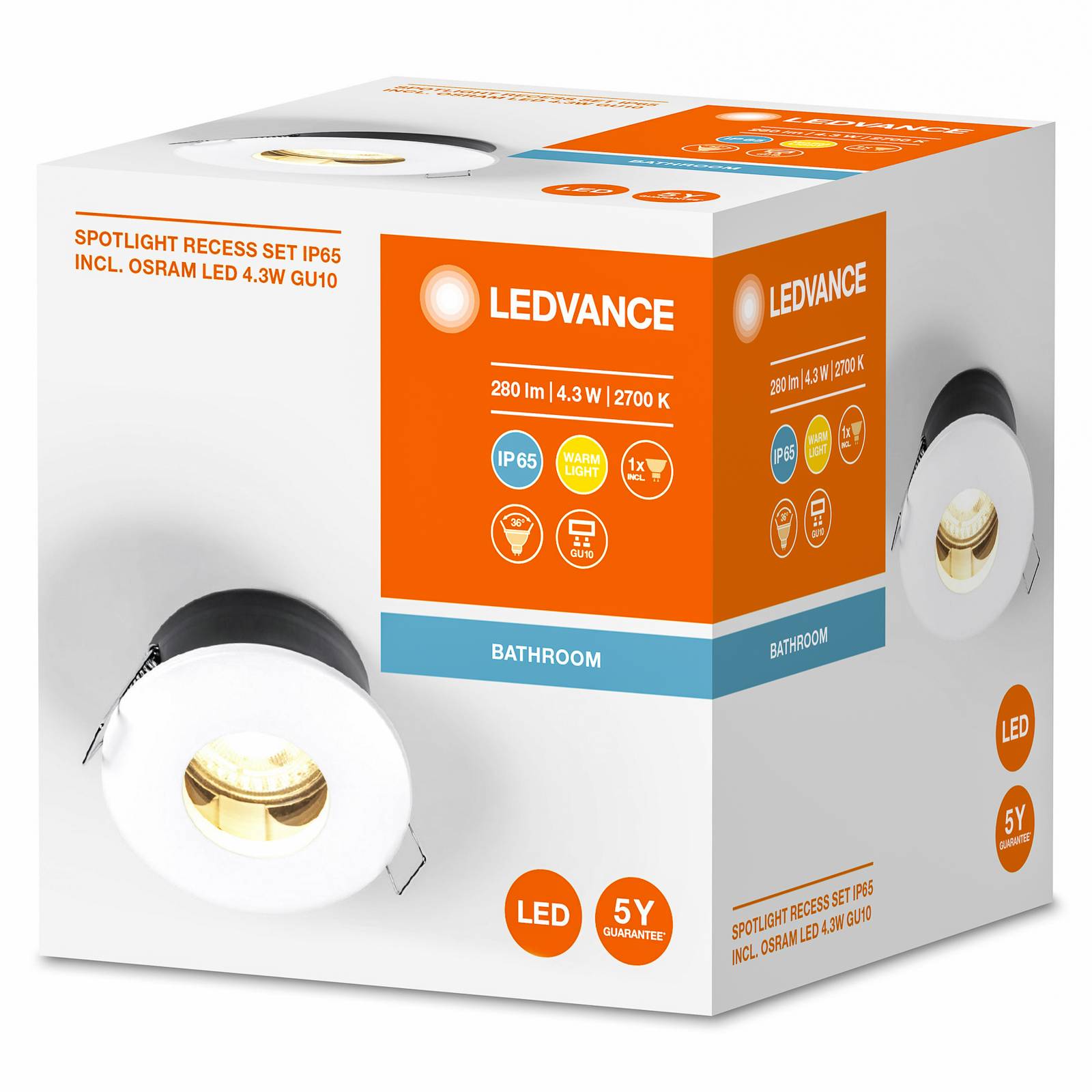 LEDVANCE Recess Twistlock Einbaulampe IP65, weiß LEDVANCE Recess Twistlock Einbaulampe IP65, weiß von LEDVANCE