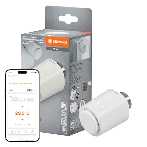 LEDVANCE SMART+ WiFi Heizkörperthermostat, IP20, Kunststoff, weiß, Weiss LEDVANCE SMART+ WiFi Heizkörperthermostat, IP20, Kunststoff, weiß, Weiss von LEDVANCE