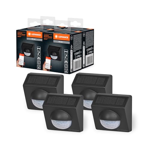 LEDVANCE SMART+ WiFi Outdoor-Bewegungsmelder, IP65, Kunststoff, dunkelgrau, 4-Pack von LEDVANCE