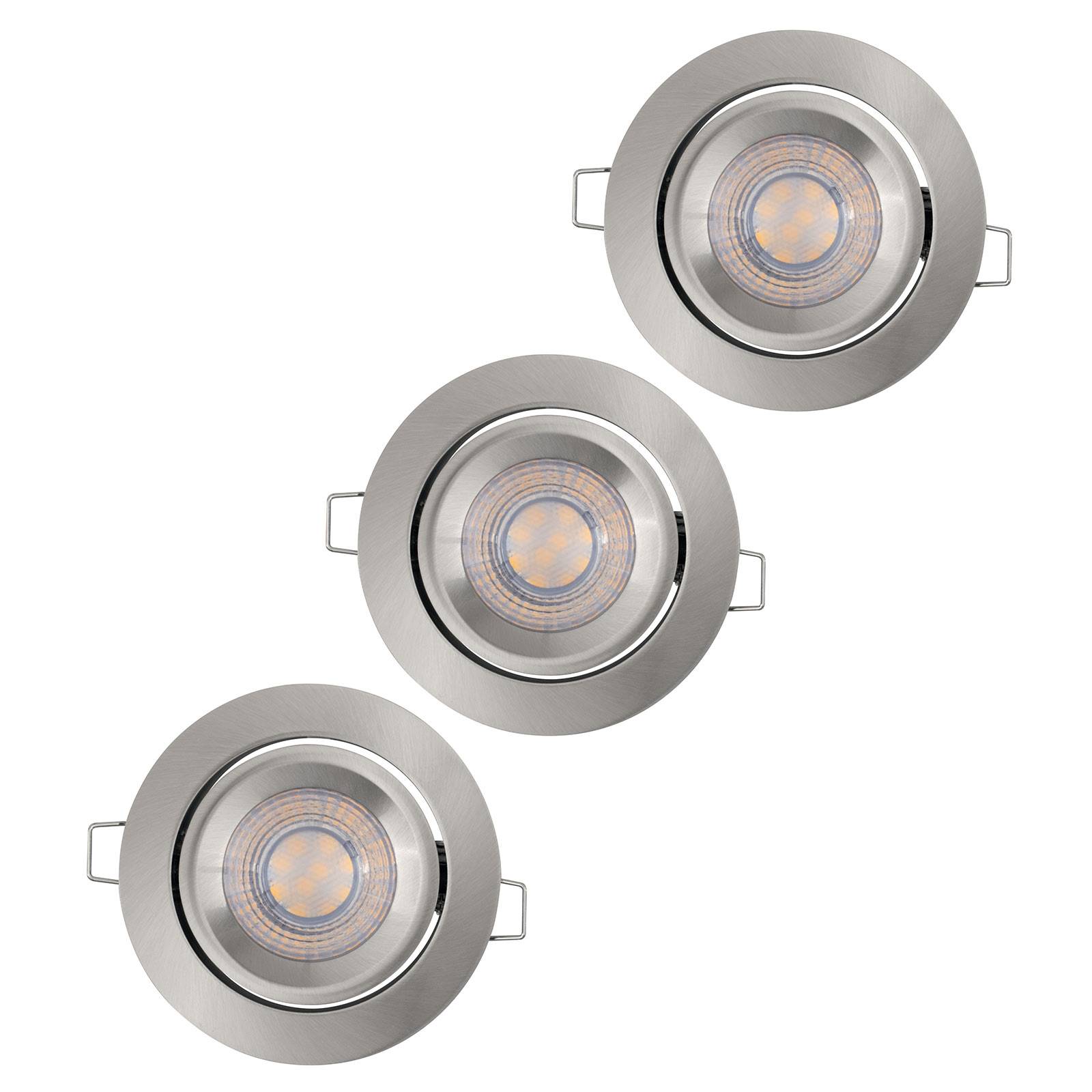 LEDVANCE Simple Dim LED-Spot im 3er-Set, nickel von LEDVANCE