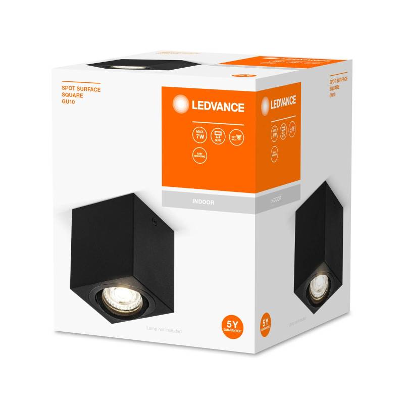 LEDVANCE Surface Square Deckenspot GU10 schwarz LEDVANCE Surface Square Deckenspot GU10 schwarz von LEDVANCE