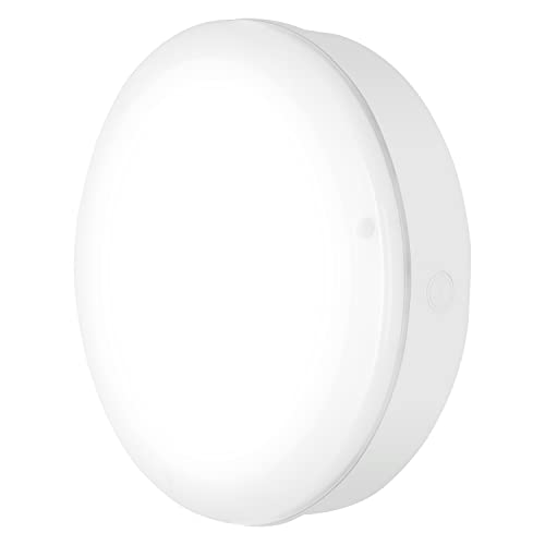 LEDVANCE Wand- und Deckenleuchte LED: für Decke/Wand, SURFACE BULKHEAD 250 SENSOR, 9,26 W, 220…240 V, Ausstrahlungswinkel: 120, Warm White, 3000 K, Gehäusematerial: Polycarbonat (PC), IP65, 1-er-Pack von LEDVANCE