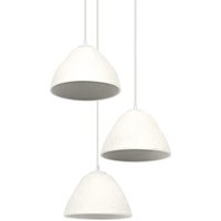 LEDVANCE weiße 3-flammige Dekor Kamelglocke Metall- und Pappmaché-Hängelampe, E14, 437 mm Durchmesser, Lampenschirm aus recyceltem Material, von LEDVANCE