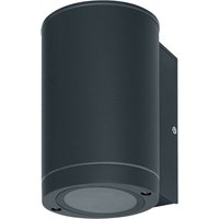 Led Wandleuchte für 1x GU10 Leuchtmittel, Design Leuchte für Aussen, für 1-seitig gerichtete indirekte Beleuchtung, aus hochwertigem Aluminium in von LEDVANCE