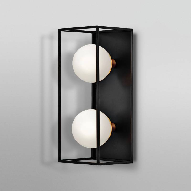 Ledvance Bad-Wandleuchte Decor Square 2-flammig Schwarz 35x15 cm von LEDVANCE