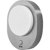 Ledvance LED-Außenleuchte Wandleuchte in Edelstahloptik mit optionalem Sensor ENDURA STYLE DISC WALL SEN ST  – 4058075564145 von LEDVANCE