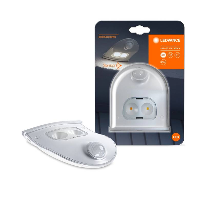 Ledvance LED-Leuchte DoorLED Down 10,3 cm x 9,2 cm x 3,7 cm Weiß von LEDVANCE
