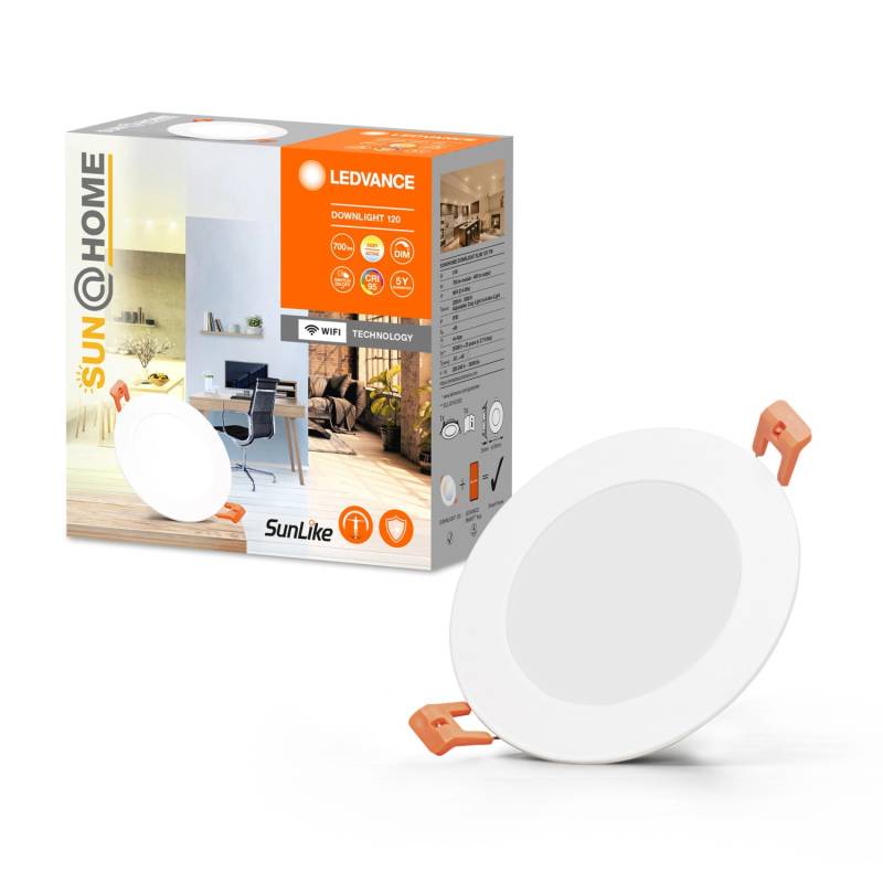Ledvance LED Spot Downlight Slim Sun@Home Smart+ Weiß Ø 12 cm von LEDVANCE
