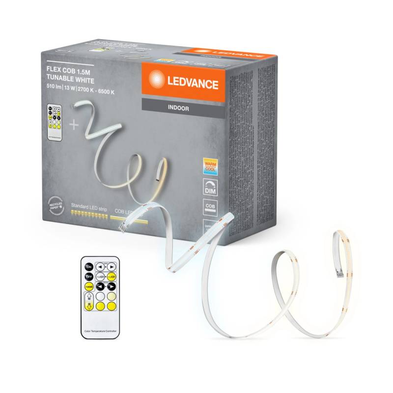 Ledvance LED-Strip Flex COB mit Fernbedienung 13 W 510 lm 150 cm von LEDVANCE