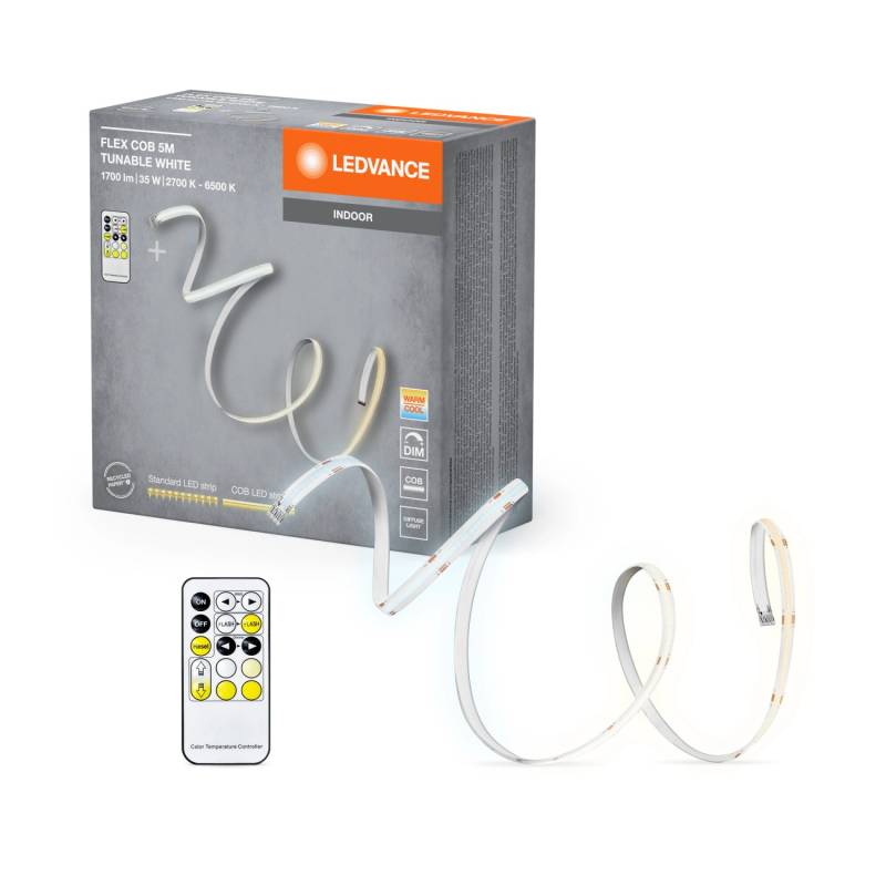 Ledvance LED-Strip Flex COB mit Fernbedienung 35 W 1.700 lm 500 cm von LEDVANCE