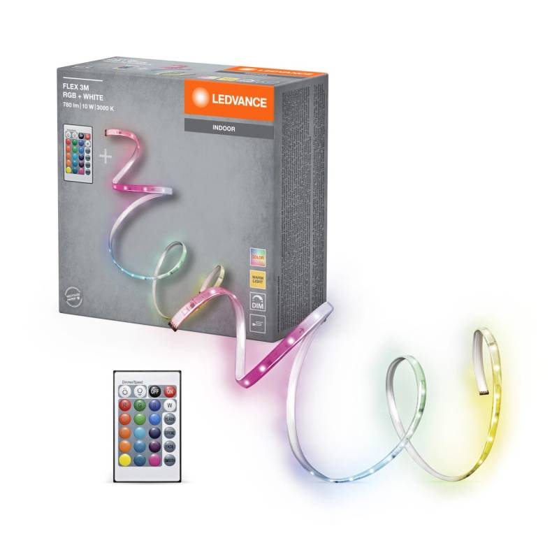Ledvance LED-Strip Flex mit Fernbedienung 10 W 780 lm RGB 300 cm von LEDVANCE
