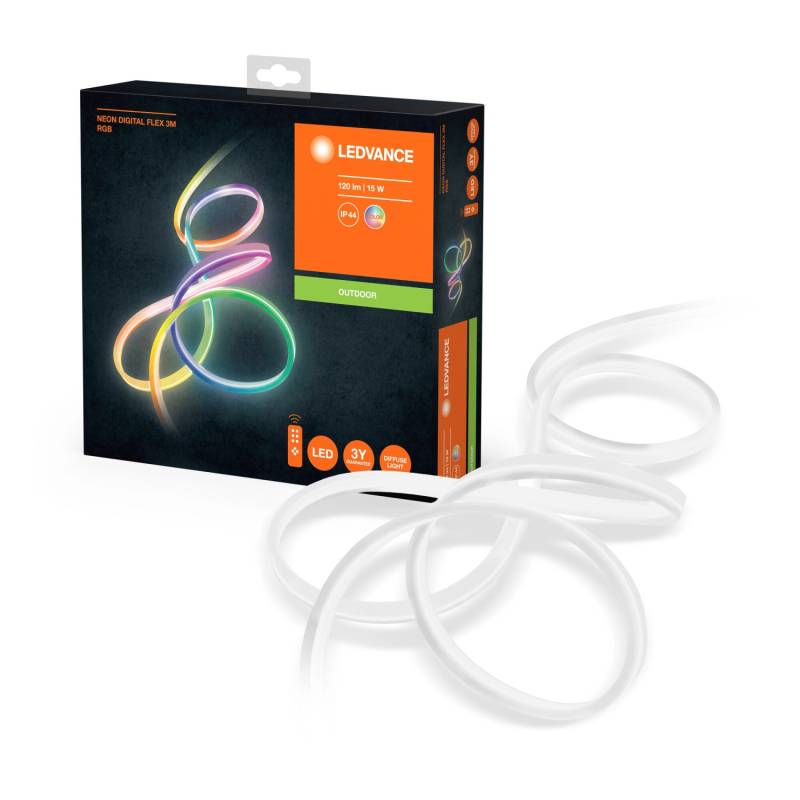 Ledvance LED-Strip Neon Digitalflex mit Fernbedienung 15 W 120 lm RGB 300 cm von LEDVANCE