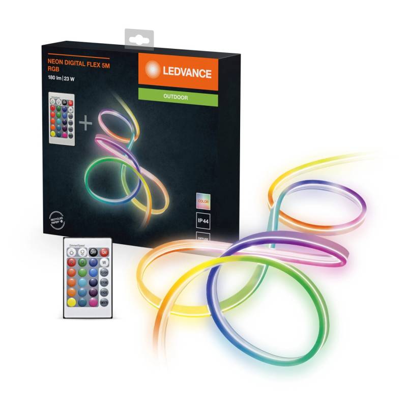 Ledvance LED-Strip Neon Digitalflex mit Fernbedienung 23 W 180 lm RGB 500 cm von LEDVANCE