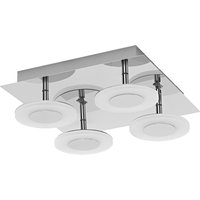 Ledvance LED-Wand- und Deckenleuchte Smart mit WLAN-Technologie IP44 TW und dimmbar SMART WIFI ORBIS WAVE300SQ IP44TWCR  – 4058075573901 von LEDVANCE