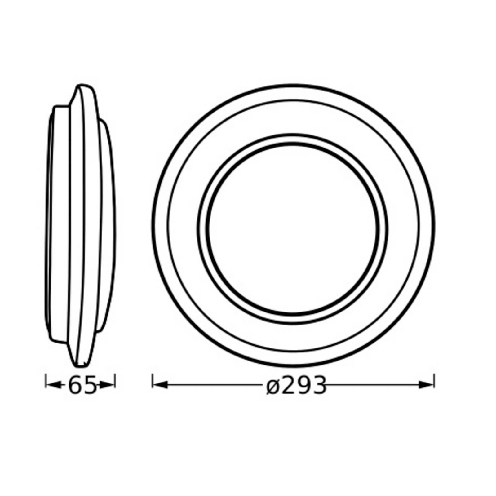 Ledvance Orbis Berlin LED-Deckenlampe schwarz 30cm von LEDVANCE