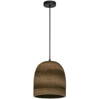 Ledvance - Pendelleuchte Decor Cardboard Ball Bell braun aus Wellpappe, E27, 260 mm Durchmesser, Leuchtenschirm aus recyceltem Material, nachhaltig von LEDVANCE