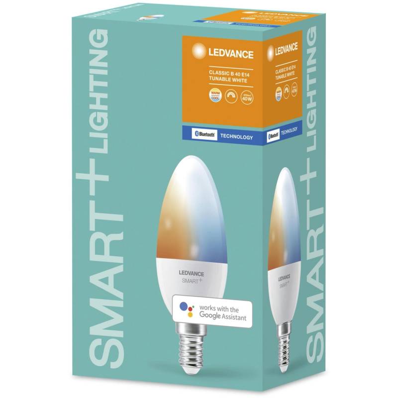 Ledvance Smart+ Bluetooth LED-Lampe Kerzenform E14/5W 470lm Tunable White von LEDVANCE