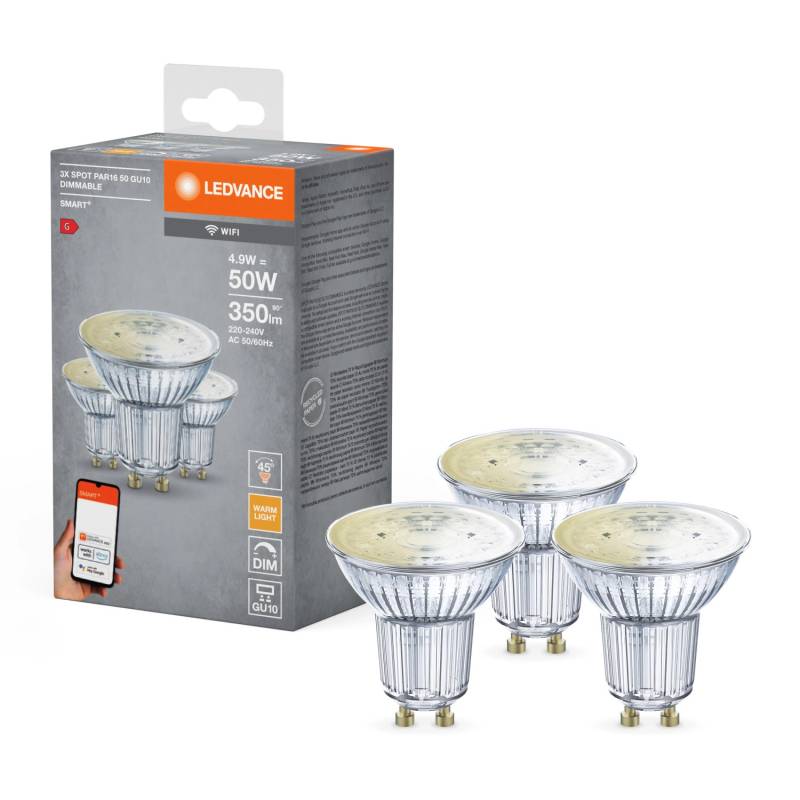 Ledvance Smart+ Leuchtmittel Wifi Reflektor GU10/4,9 W Weiß von LEDVANCE