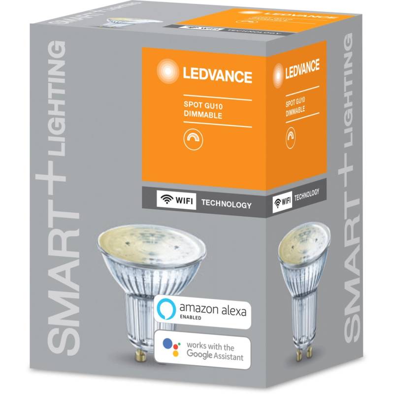 Ledvance Smart+ WiFi LED-Reflektorlampe PAR16 GU10/4,5W 350lm Warmweiß dimmbar von LEDVANCE