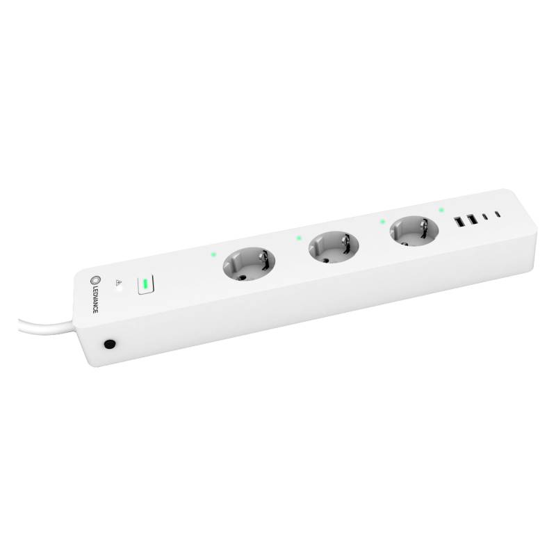 Ledvance Steckdosenleiste 'Smart+ WiFi' weiß 3-fach mit 4 USB-Anschlüssen von LEDVANCE