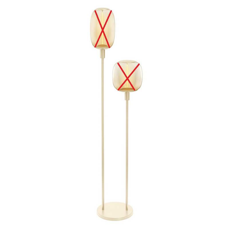 Ledvance Stehlampe Leuchte Beleuchtung 2 Flammig Höhe 146cm Beige B-Ware von LEDVANCE