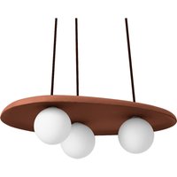 Decor Pendelleuchte Clay Nest aus Ton, mit nestförmigen Lampenkorpussen in Braun, 3-flammig, G9 Steckfassung, für moderne Beleuchtung in Innenräumen, von LEDVANCE