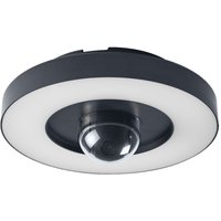 Ledvance - smart+ Outdoor-Wand- & Deckenleuchte + Kamera, warmweißes LED-Licht (3000K), hochwertiges Polycarbonatgehäuse in dunkelgrau, integrierter von LEDVANCE