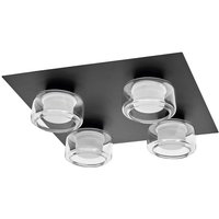 [NEUWERTIG] B-Ware Ledvance Led Deckenleuchte Lampe Orbis Flame Schwarz 4fl Ip44 Leuchte Spot von LEDVANCE