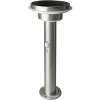 Stehleuchte für Aussenanwendung endura style Solar Sensor post Double Circle 40cm warmweiss 6W Edelstahl mit Bewegungs- & Tageslichtsensor - Ledvance von LEDVANCE