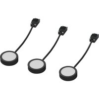 Ledvance - Undercabinet Spot Puck 65mm 3 x 3W 830 Black LED-Unterbauleuchte 3.00 w Warmweiß Schwar von LEDVANCE