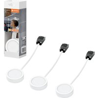 Undercabinet Spot Puck 65mm 3 x 3W 830 White LED-Unterbauleuchte 3.00 w Warmweiß Weiß - Ledvance von LEDVANCE