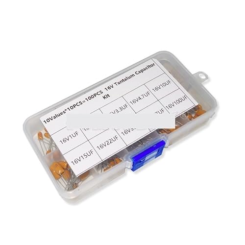 100PCS/LOT 10Value*10Pcs 16V Tantalum Capacitor Assorted Kit Box Assorstment Capacitance Meters von LEDVXFSVY