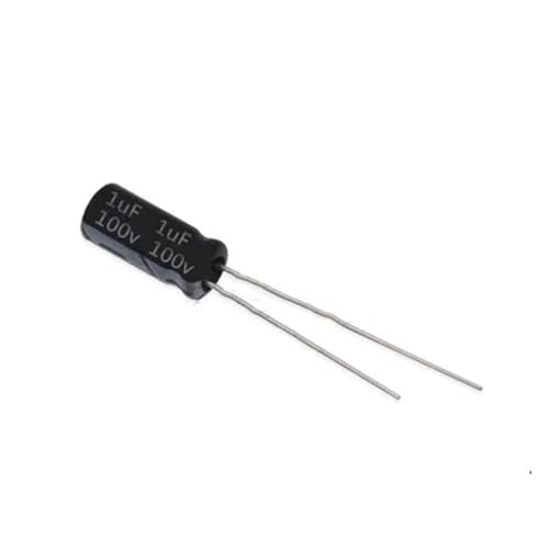 100pcs 100V1UF Radial Electrolytic Capacitor 1uF 100V 5mm*11mm Capacitance Meters von LEDVXFSVY
